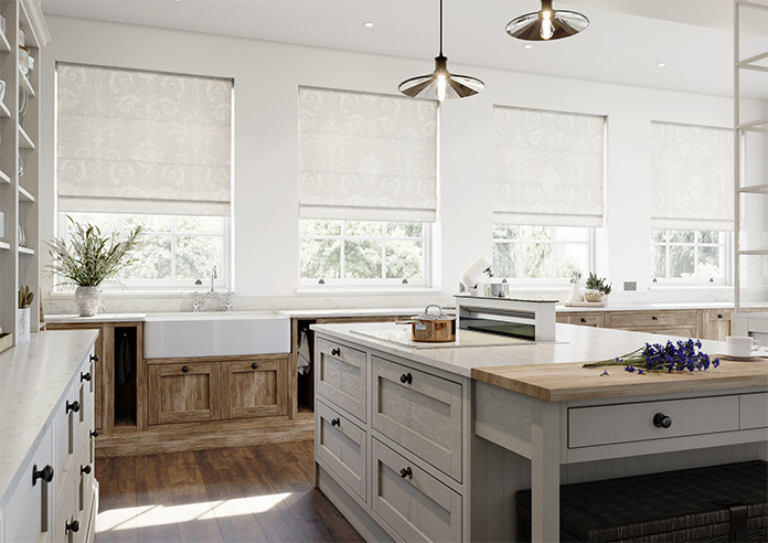 Laura Ashley Josette, Dove Grey - Twist&Fit Roman Blind - Image 7